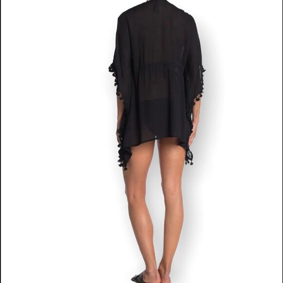 Vince Camuto sheer swimsuit coverup w drawstring waist (OS)- new with tags! - Picture 7 of 11
